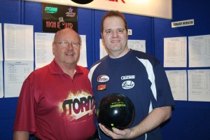 Scott Pohl fired 300 in match play using a Storm Second Dimension with a Storm patch on his shirt capturing the Storm $500 bonus! Storm's Dale Niemela makes it all official!